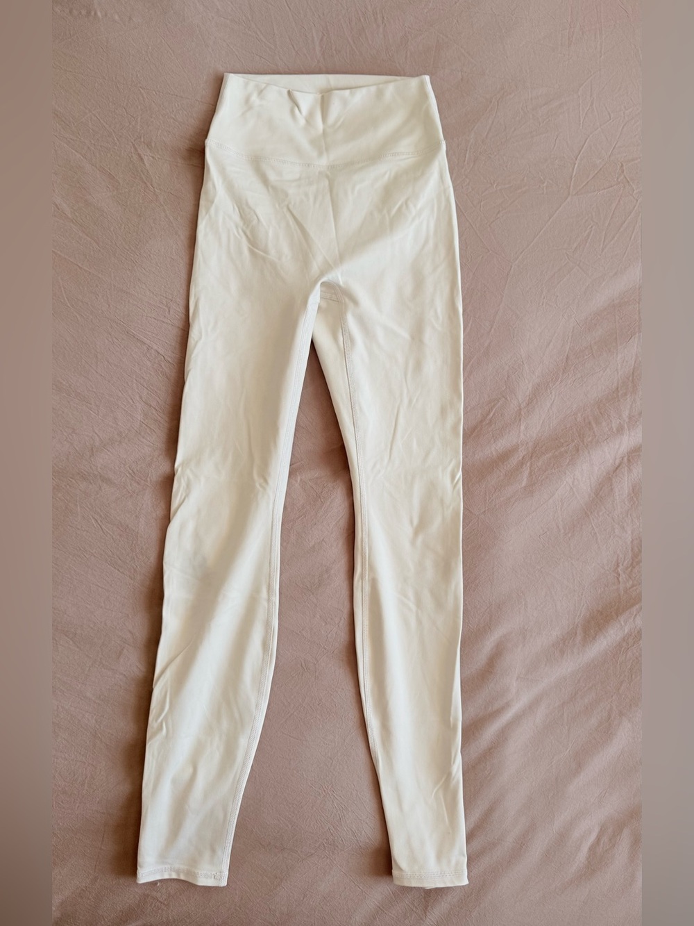 White High-Waist Leggings